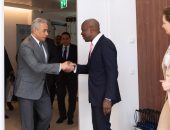 استقبل المدير العام لمنظمة العمل الدولية السيد جيلبرت هنجبو بقصر الأمم المتحدة بجنيف ،السيد حسن شحاتة وزير العمل.