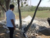 إزالة فوريه لحالة تعدي لبناء سور بالطوب الأبيض بقطاع أبو الغيط مدينةالقناطرالخيرية