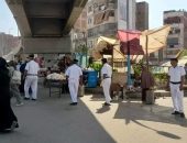 حمله مكثفة لرفع الاشغالات بالفترة  الصباحيه بمنطقه كورنيش النيل
