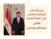 وزير الشباب والرياضة يطمئن علي الحالة الصحية للكابتن شحته الإسكندرانى