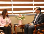 وزيرة التنمية المحلية تستقبل محافظ دمياط بمقر الوزارة