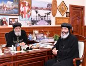 قداسة البابا يستقبل نيافة الأنبا توماس