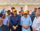 وزير  الشباب والرياضة  ومحافظ الجيزة يفتتحان العديد من المنشآت الرياضية بنادي الطالبية بمحافظة الجيزة