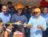 وزير  الشباب والرياضة  ومحافظ الجيزة يفتتحان العديد من المنشآت الرياضية بنادي الطالبية بمحافظة الجيزة