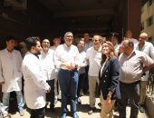 محافظ الجيزة يتفقد مستشفي الوراق المركزي لمتابعة سير العمل خلال الإجازات الرسمية