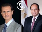 السيد الرئيس عبد الفتاح السيسي يتلقي اتصالاً هاتفياً من الرئيس السوري بشار الأسد، تبادل خلاله الرئيسان التهنئة بمناسبة العام الهجري الجديد، معربين عن التمنيات بأن يعيده الله عز وجل على الأمتين العربية والإسلامية، بالخير واليمن والبركات.
