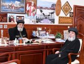 قداسة البابا يستقبل نيافة الأنبا أبوللو