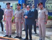 السيد الرئيس عبد الفتاح السيسي يقوم بجولة تفقدية بالأكاديمية العسكرية المصرية.
