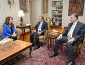 وزير الخارجية والهجرة وشئون المصريين بالخارج يستقبل السيدة غادة والي المديرة التنفيذية لمكتب الأمم المتحدة المعني بالمخدرات والجريمة