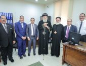 قداسة البابا يتفقد الديوان البطريركي بالإسكندرية