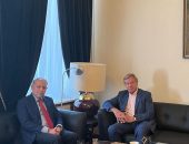 سفير مصر في موسكو يلتقي بالسيناتور اليكسي بوشكوف، عضو مجلس الفيدرالية الروسي قبُيل زيارة السيد رئيس مجلس النواب للمُشاركة في مُنتدى برلمانات دول البريكس في روسيا