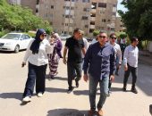 رئيس جهاز مدينة الشيخ زايد تقوم بجولة تفقدية لمتابعة أعمال النظافة والزراعة ورفع الكفاءة ومنع الإشغالات