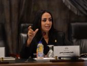 وزيرة التضامن الاجتماعي خلال مشاركتها في اجتماع اللجنة الخاصة بمناقشة برنامج الحكومة بمجلس النواب