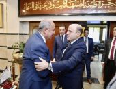 محافظ كفرالشيخ يستقبل مساعد وزير الداخلية لقطاع وسط الدلتا لتقديم التهنئة بمناسبة توليه مهام عمله