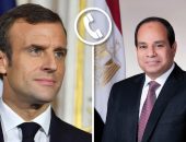 السيد الرئيس عبد الفتاح السيسي يتلقى  اتصالاً هاتفياً من الرئيس الفرنسي إيمانويل ماكرون.