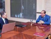 السيد الرئيس عبد الفتاح السيسي يجتمع مع اللواء محمود توفيق وزير الداخلية.