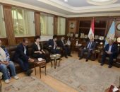 محافظ كفرالشيخ يستقبل السفير الياباني بديوان عام المحافظة .. لتفقد مشروع تحسين إنتاجية المياه في الزراعة بعدد من قري المحافظة