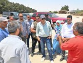 استكمالا للجولة التفقدية لمتابعة حالة الرى بزمام ترعة الحمام .. الدكتور سويلم يتفقد نهاية ترعة الحمام ومناسيب مأخذ محطة مياه شرب جنوب العلمين