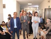نائب محافظ الجيزة  تشارك في إطلاق فعاليات مبادرة ١٠٠ يوم صحة بالوحدة الصحية بميت عقبة بالعجوزة