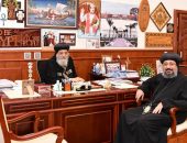 قداسة البابا يستقبل نيافة الأنبا أرسانيوس