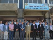 عبد المالك وفكري يتابعان أعمال الإنشاءات الجديدة الملحقة بكلية طب الأسنان جامعة الأزهر بأسيوط