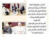 الشباب والرياضة تعقد اجتماعاً تنسيقياً مع ممثل جامعة الدول العربية لبحث آخر المستجدات فيما يخص البرامج والمشروعات الشبابية