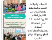 الشباب والرياضة: الجلسات التعريفية بمنحة ساويرس للتفوق لطلاب الثانوية العامة ٢٠٢٤ تصل لمحافظة أسيوط