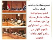 الشباب والرياضة: محافظ شمال سيناء يستقبل المشاركين بالفوج الأول من برنامج”إعرف بلدك” بالعريش