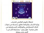 وزارة الشباب والرياضة تطلق سلسلة من ندوات الذكاء الاصطناعي والوظائف المستقبلية من خلال مبادرة” طور وغير” بمشاركة أكثر من ٤ آلاف شاب وفتاة