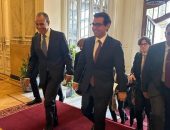 مباحثات وزيرى خارجية مصر وفرنسا بمقر وزارة الخارجية بقصر التحرير
