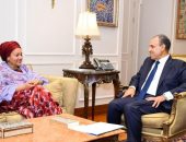 وزير الخارجية والهجرة وشئون المصريين بالخارج يستقبل السيدة/أمينة محمد، نائبة الأمين للأمم المتحدة