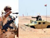 الفريق / أحمد خليفة رئيس أركان حرب القوات المسلحة يتفقد إحدى المراحل التدريبية لمشروع تكتيكى بجنود بنطاق الجيش الثالث الميدانى …