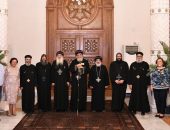 قداسة البابا يستقبل الوفد القبطي المسافر إلى روسيا