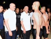 الفريق أول / عبدالمجيد صقر القائد العام للقوات المسلحة وزير الدفاع والإنتاج الحربى يتفقد مراحل التدريب والتأهيل البدنى بالأكاديمية العسكرية المصرية …