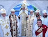 تدشين كنيسة السيدة العذراء والأرشيدياكون حبيب جرجس بالعبور الجديدة بيد قداسة البابا