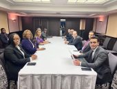 وزير الخارجية والهجرة وشئون المصريين بالخارج يلتقى مع الوزيرة المعنية بالتعاون الدولى و الفرانكفونية للكونجو الديمقراطية على هامش الاجتماع الوزاري للتيكاد