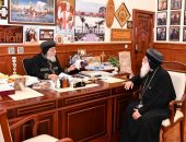 قداسة البابا يستقبل نيافة الأنبا دوماديوس