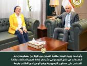 وزيرة البيئة  ووزير التربية والتعليم  يبحثان تعزيز سبل التعاون بين الوزارتين لدمج طلاب المدارس في العمل البيئي