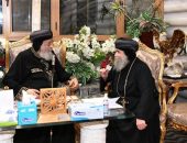 قداسة البابا يستقبل نيافة الأنبا يوأنس