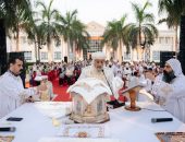 قداسة البابا يصلي القداس في ملتقى لوجوس الرابع للشباب