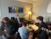 وزير الخارجية يلتقي بكبرى الصحف ووكالات الأنباء اليابانية علي هامش مشاركته في الاجتماع الوزاري للتيكاد