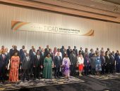 الصورة الجماعية لوزراء الخارجية ورؤساء الوفود وممثلي مفوضية الاتحاد الأفريقي والأمم المتحدة المشاركين في الاجتماع الوزاري لمؤتمر طوكيو الدولي للتنمية في أفريقيا “التيكاد”.