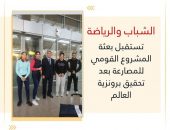 الشباب والرياضة تستقبل بعثة المشروع القومي للمصارعة بعد تحقيق برونزية العالم