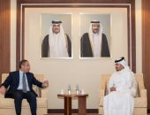 سفير مصر لدى الدوحة يلتقي مع مدير صندوق قطر للتنمية بالإنابة