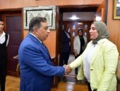 محافظ الدقهلية يستقبل معاون وزير التموين والوفد المرافق لها من الوزارة وشركة مراكز القائمة  علي مشروع المنطقة التجارية اللوجستية الجديدة بطريق رافد جمصه بنطاق مركز طلخا..
