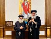 قداسة البابا يلتقي نيافة الأنبا جورجيوس بحضور سكرتارية المجمع ومقرر لجنة شؤون الإيبارشيات