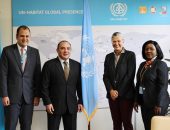 مندوب مصر الدائم لدى برنامج الأمم المتحدة للمستوطنات البشرية يلتقي بالمديرة التنفيذية الجديدة للبرنامج