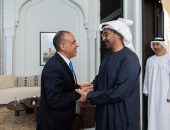 وزير الخارجية والهجرة يلتقي مع رئيس دولة الإمارات العربية المتحدة