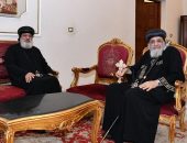 قداسة البابا يستقبل نيافة الأنبا ميخائيل