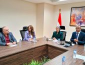 نائبا وزير الإسكان ومحافظ جنوب سيناء يناقشان خطة إعادة تأهيل ورفع كفاءة محطة معالجة الصرف الصحي بمدينة دهب